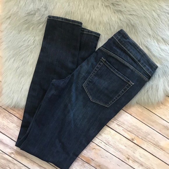 Bullhead Denim - Bullhead Dark Wash Mid Rise Skinniest Jeans 26